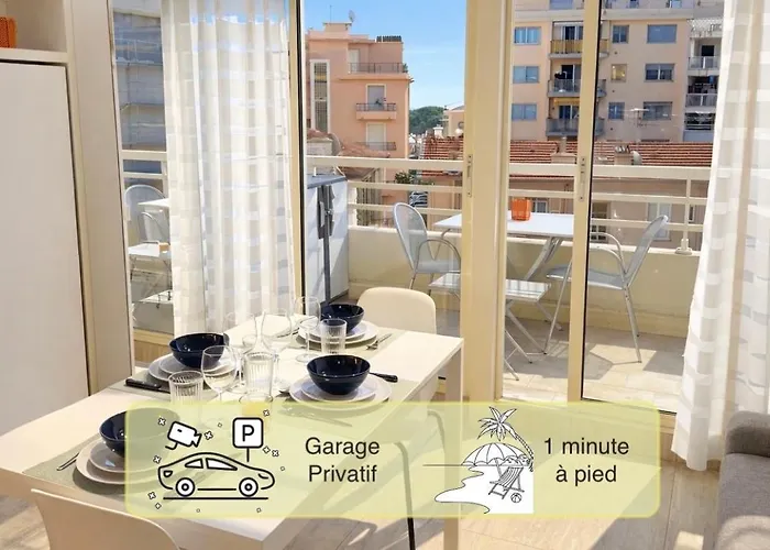 Alex Studio - Parking - 2 Minutes De La Plage - Terrasse Plein Soleil Et Sud Apartamento *